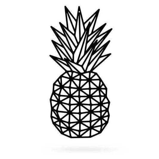 Pineapple Cut Metal Sign Metal House Sign - 8 inches - metal sign