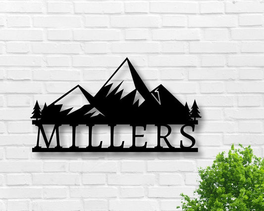 Christmas Gift, Personalized Family Name Metal Sign Housewarming Gift Door Hanger Wedding Gift Last Name - wedding detail