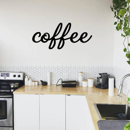 Coffee Coffee Wall Decor Metal Wall Decor Coffee Words 008