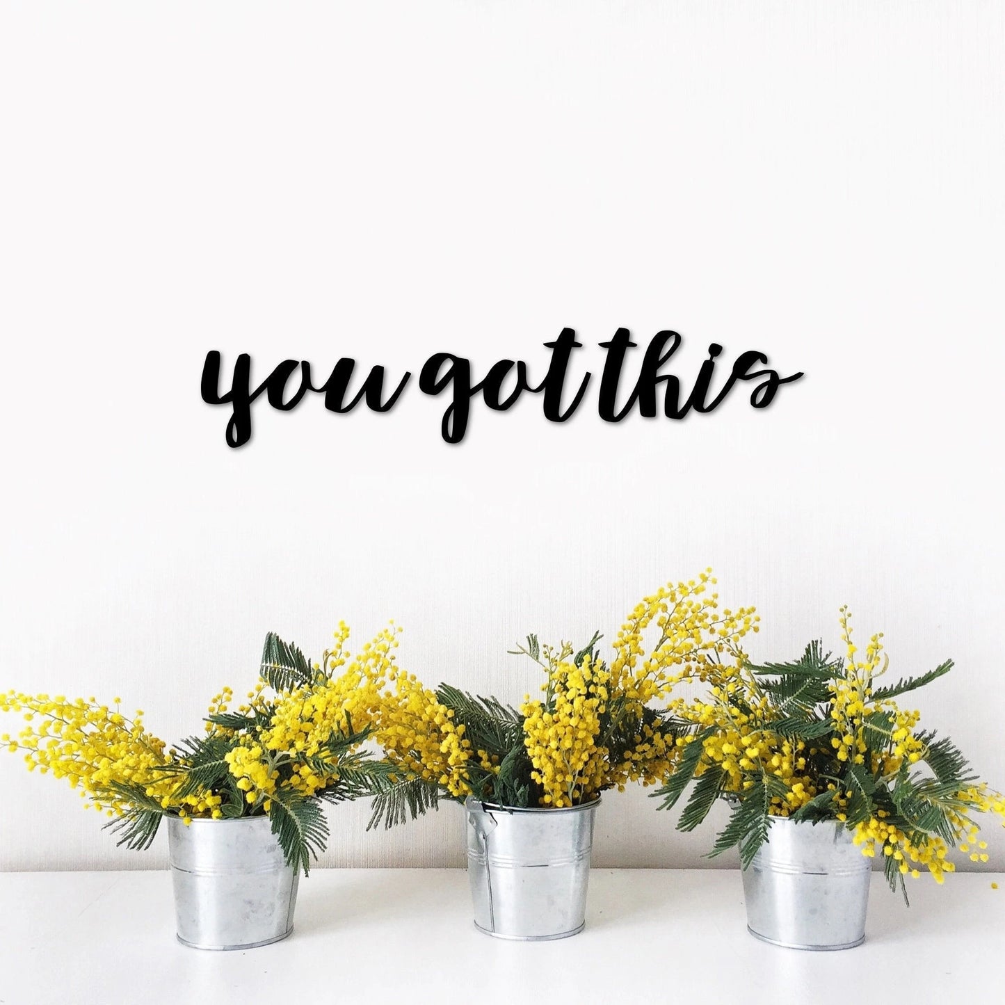 You Got This Sign Metal Word Art Motivational Wall Quote Inspirational Office Decor Kids Room Wall Hanging Wall Words