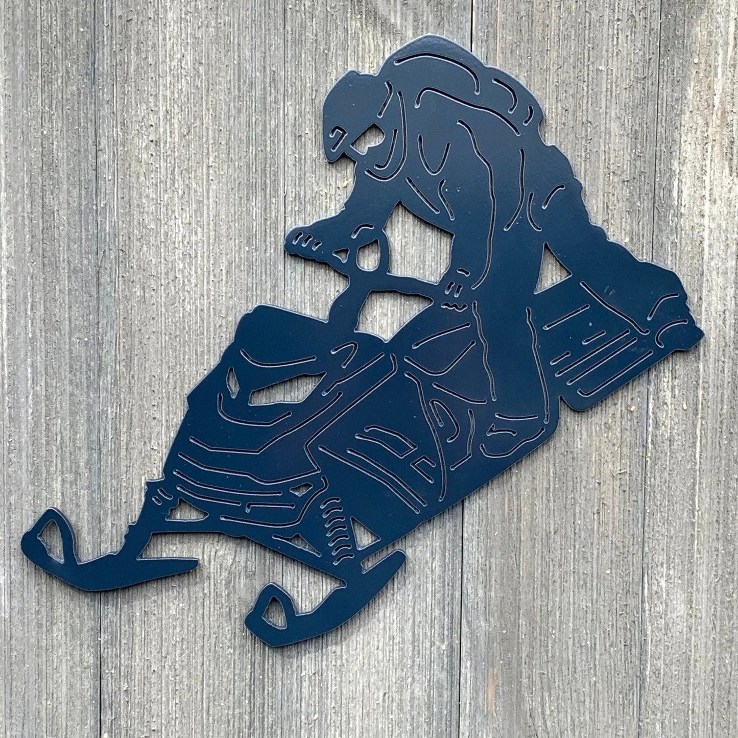 Skidoo Sidehill Metal Sign Cutout Cut Metal Sign Wall Metal Art