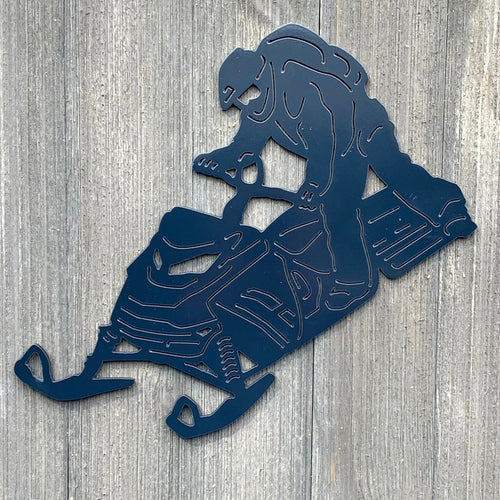Skidoo Sidehill Metal Sign Cutout Cut Metal Sign Wall Metal Art
