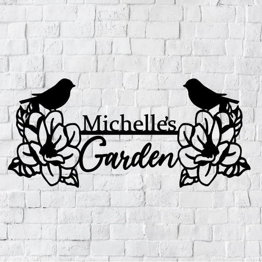 Personalized Garden Metal Art, Outdoor Metal Art, Garden Metal Art, Garden Sign, Outdoor Home Decor - metal sign