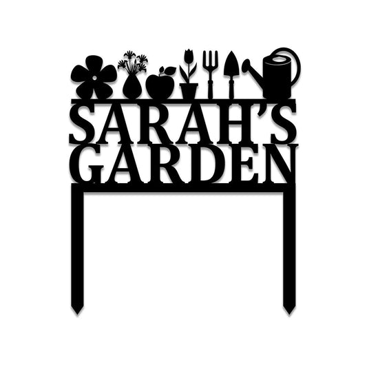Metal Garden Sign, Custom Outdoor Garden Stake, Home Decor, Wedding, Anniversary Art Gift For Her, Metal - wedding detail