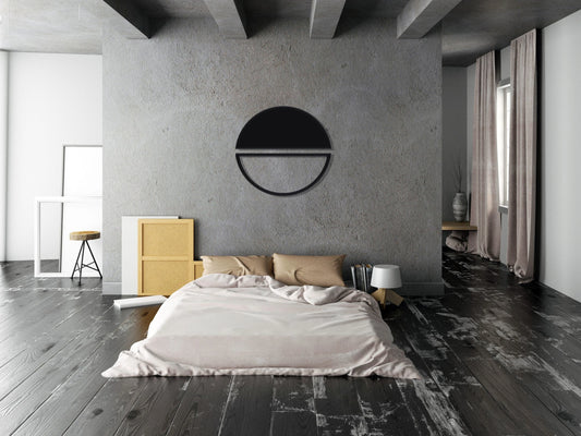 Minimal Design, Circle, Metal Wall Decor, Metal Wall Decor, Metal Wall Sign, Housewarming Gift, Metal - metal sign