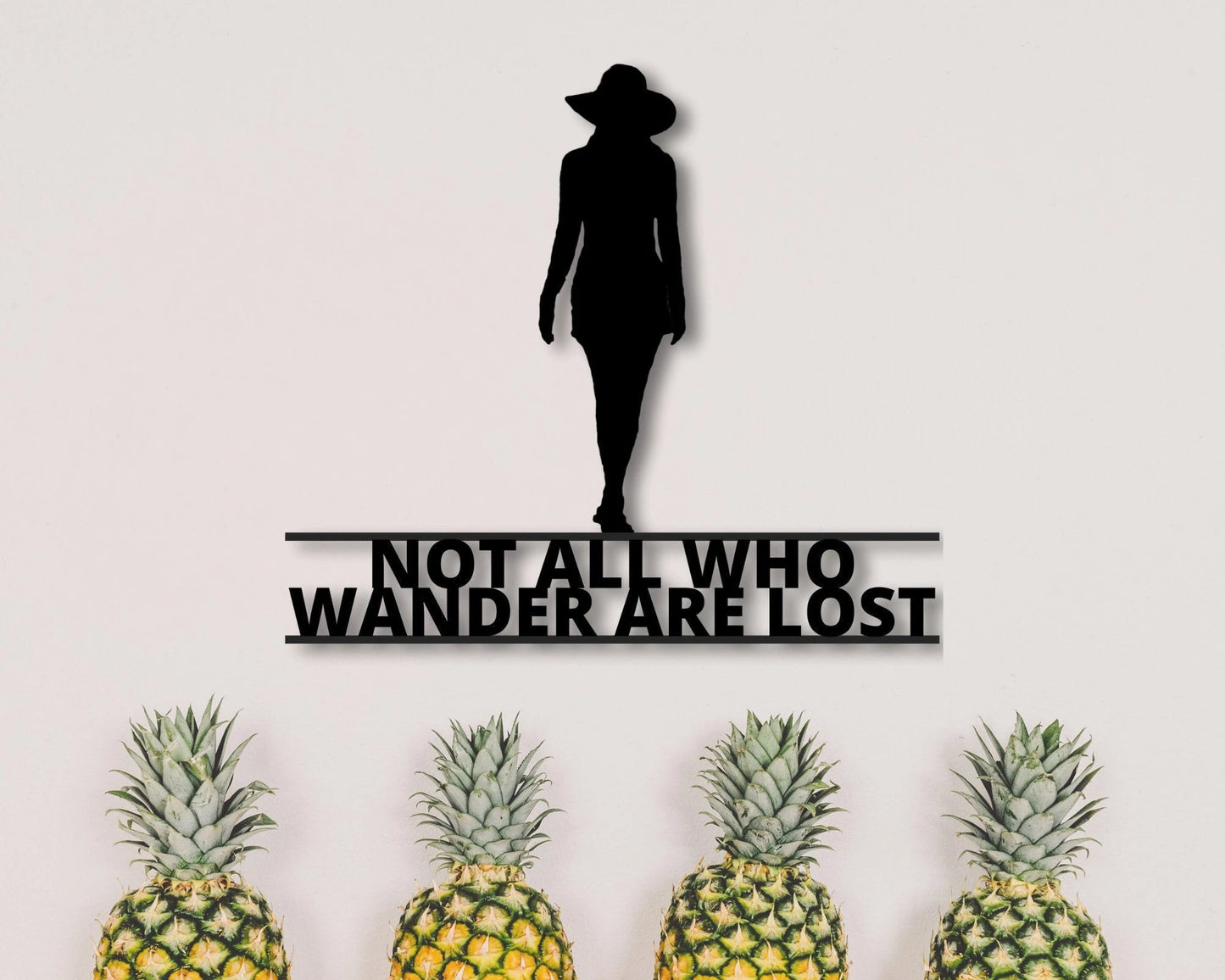 Girl Metal Sign Not All Who Wander Are Lost Wander Lost Wall Hanging Wall Decor Metal Art Metalwork Gift For Her Anniversary Gift