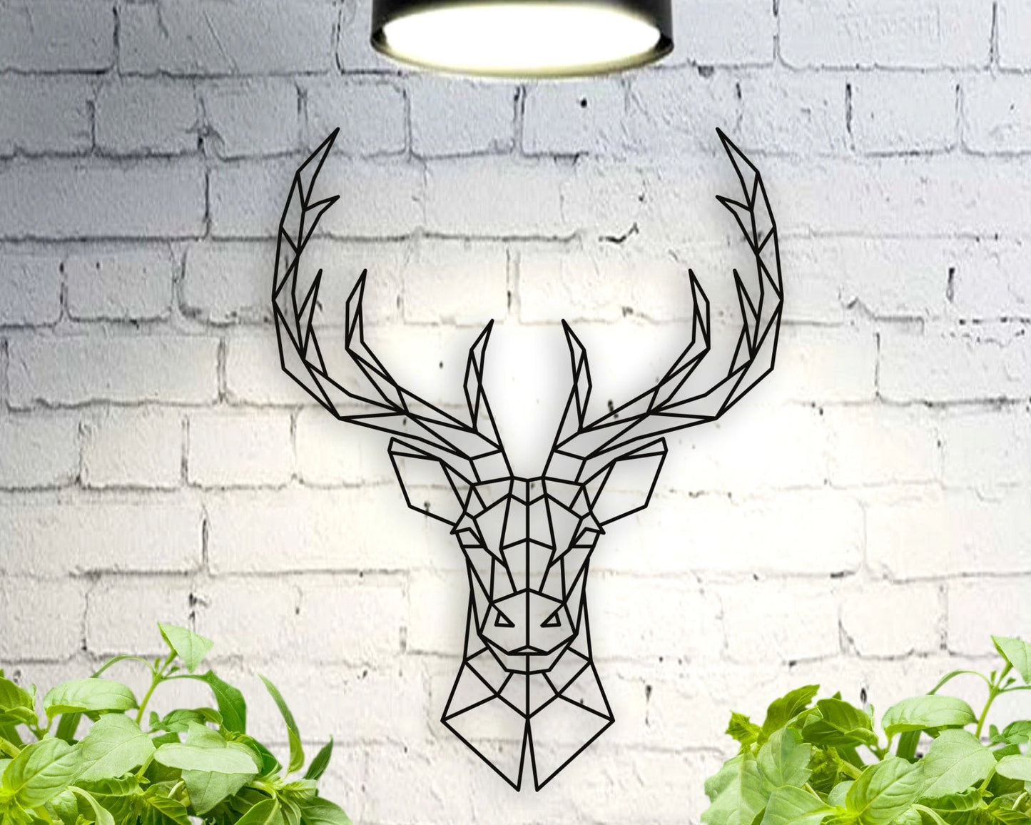 Deer Geometric Deer Head Metal Wall Decor Man Cave Buck Man Cave Decor For Men Gift For Men