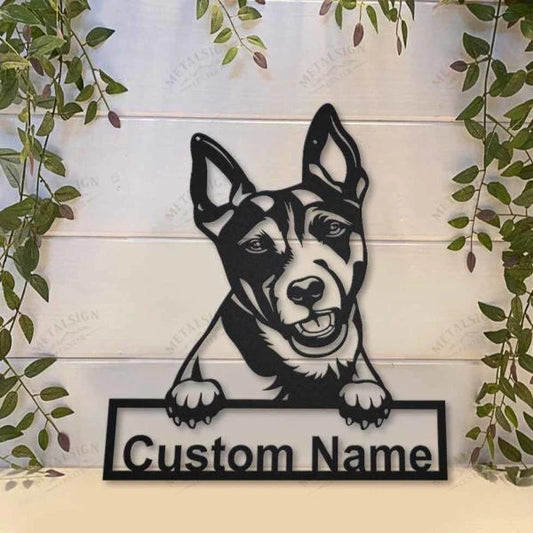 Rat Terrier Dog Personalized Metal Wall Decor, Cut Metal Sign, Metal Wall Art, Metal House Sign, Metal - metal sign