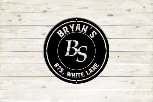 Metal Address Sign, Personalized Cast Archsign, Display Your Address And Street Name, Custom House Number - metal sign