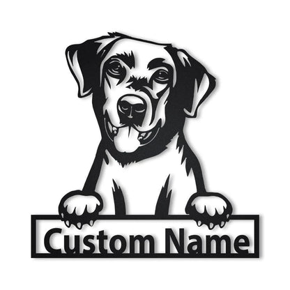 Personalized Labrador Retriever Dog Metal Sign Art, Custom Labrador Retriever Metal Sign, Birthday Gift, Animal Funny, Father's Day Gift, Laser Cut Metal Signs Custom Gift Ideas