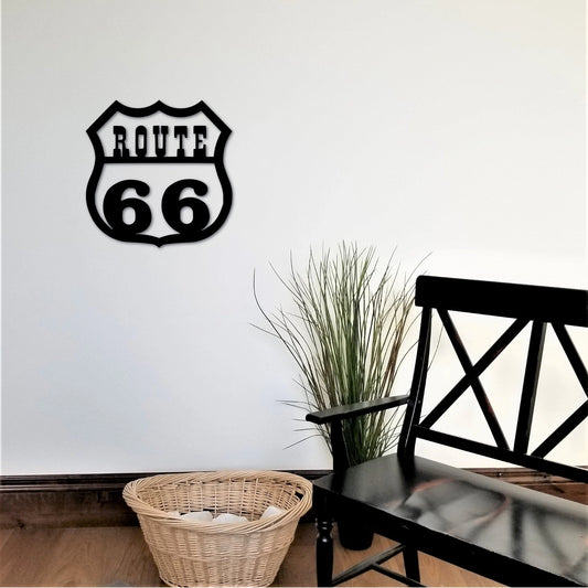 Route 66 Sign Garage Decor Father's Day Gift Gift For Dad Boyfriend Husband Father Rt 66 Shield Us 66 Sign