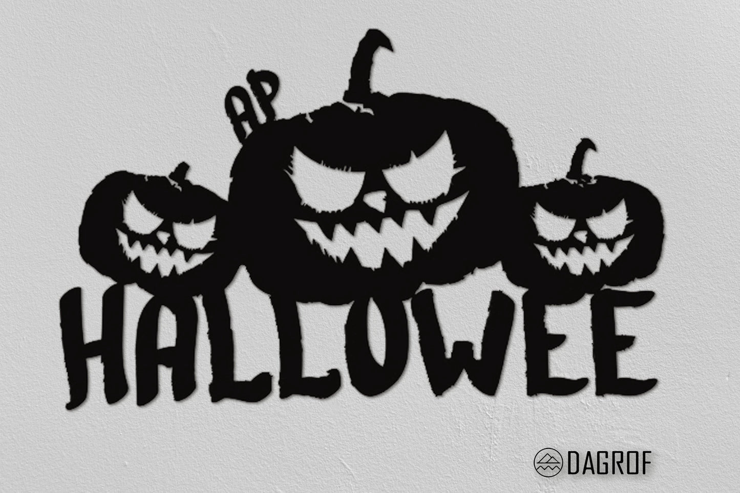 Halloween Metal Wall Decor Pumpkin Decor Halloween Party Above Couch Wall Decor