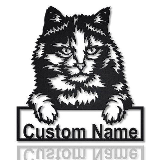 Personalized Tortoiseshell Cat Metal Sign Art, Custom Tortoiseshell Cat Metal Sign, Animal Gift, Pets - metal sign