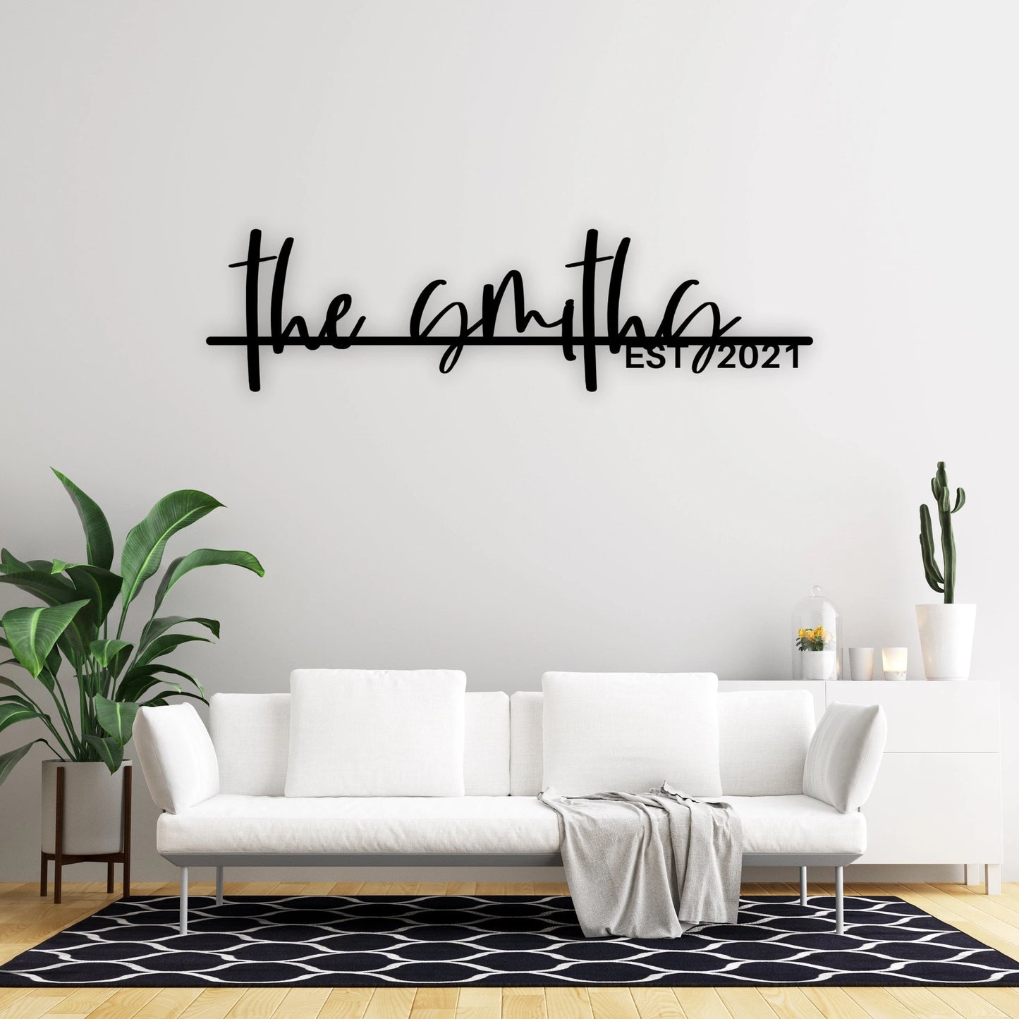 Personalized Family Name Sign, Metal Last Name Sign, Personalized Metal Name Sign, Established Last Name Sign, Metal Monogram, Wedding Laser Cut Metal Signs Custom Gift Ideas