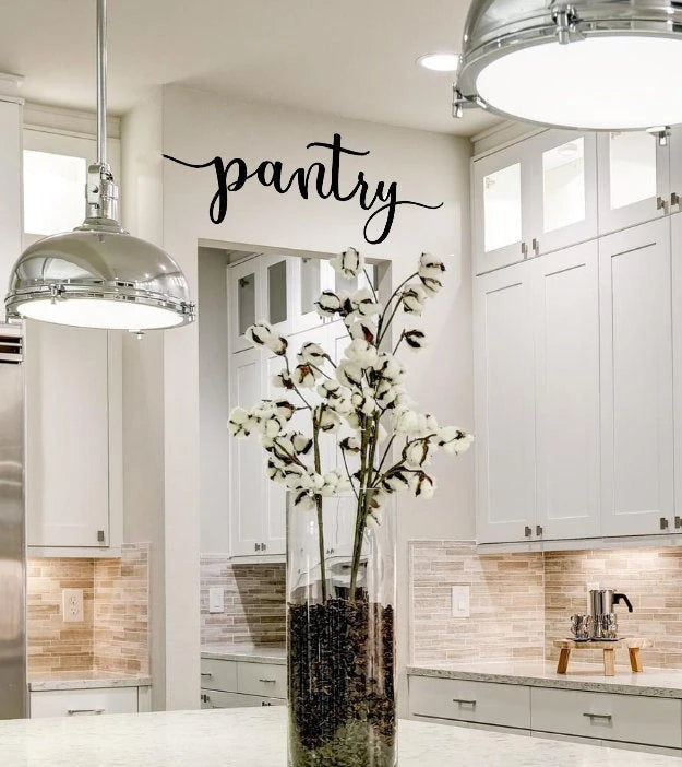 Pantry Script Sign Cut Metal Sign Wall Decor Metal Sign Metal Art