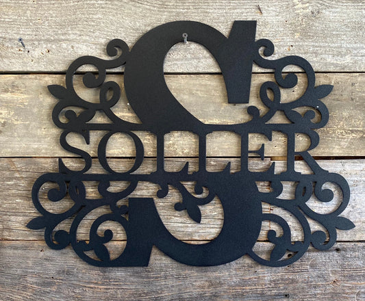 Custom Bass Family Lake Sign Decor Metal Lake House Decor Gifts Cut Metal Sign - 8 inches - metal sign