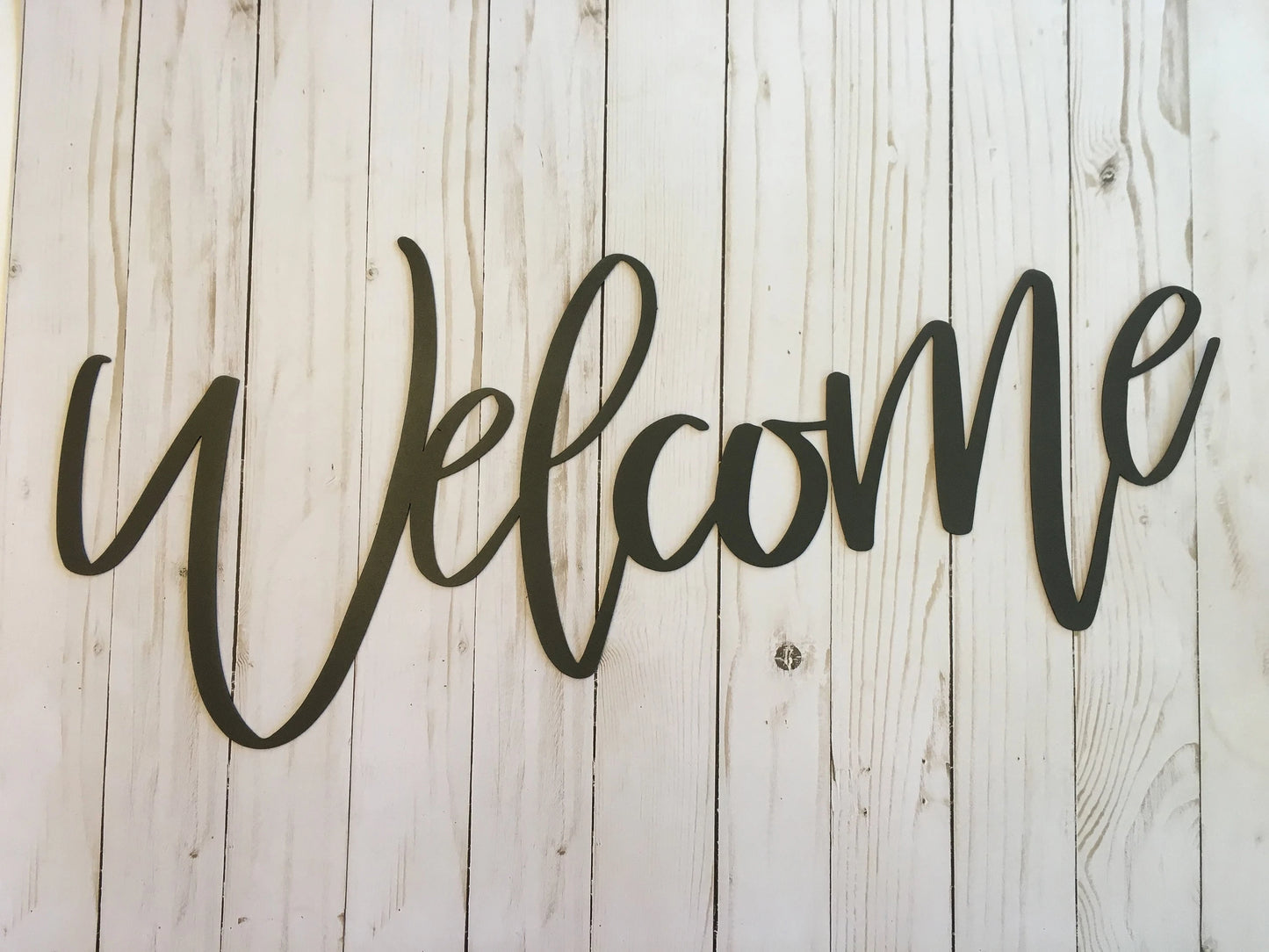 Welcome Metal Sign Metal Words
