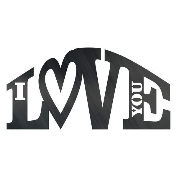 I Love You Spiral Customized Metal Signs Custom Metal Sign Custom Signs Metal Sign