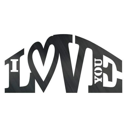 I Love You Spiral Customized Metal Signs Custom Metal Sign Custom Signs Metal Sign - 8 inches - metal sign
