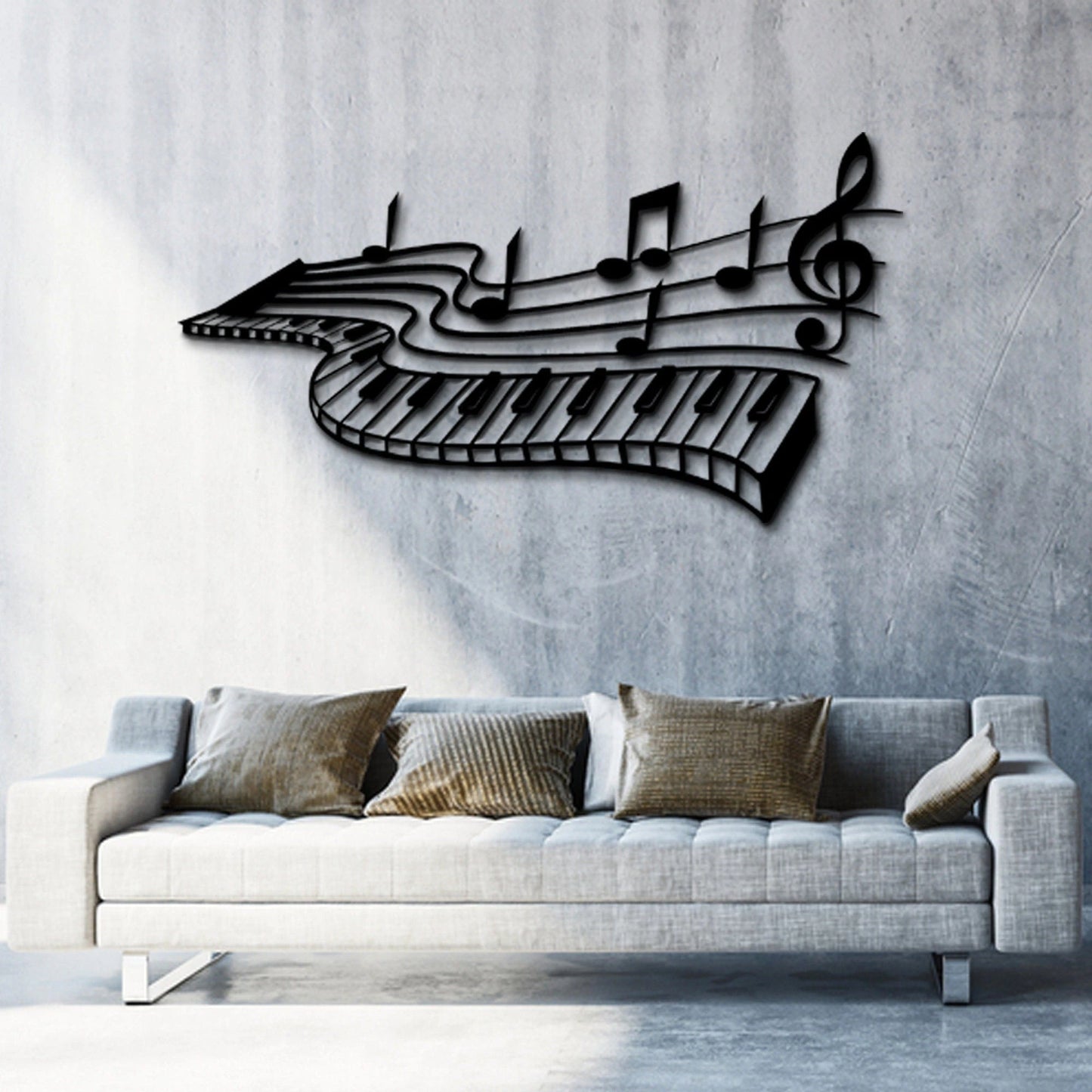 Music Notes Women Days Gift Metal Wall Decor Music Time Music Decor Living Room Decoration Wall Hangings Music Gift