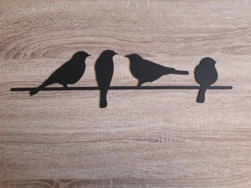 Metal Bird Birds On A Wire Black Birds Wall Art