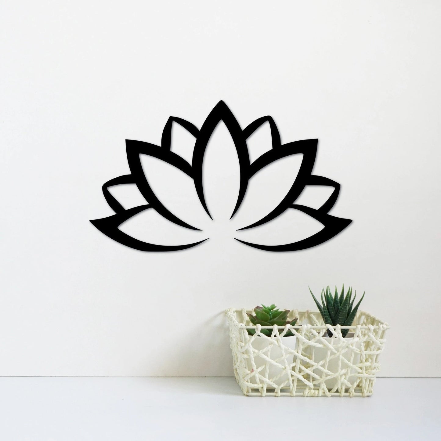 Lotus Flower Meditation Decor Namaste Sign Yoga Studio Wall Hanging Large Flower Decor Gift Idea For Women Or Men