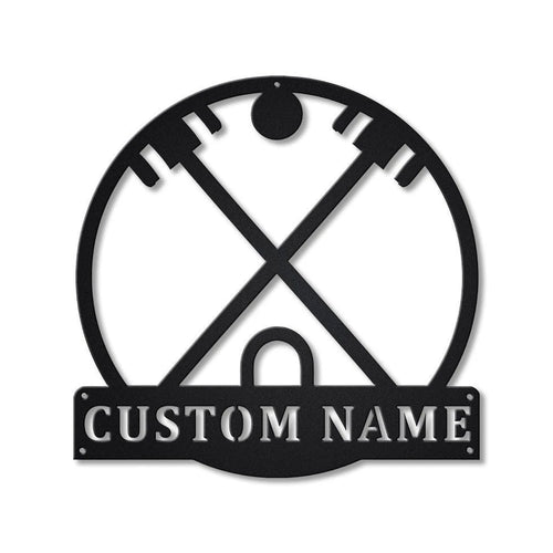 Personalized Croquet Monogram Metal Sign Art, Custom Croquet Metal Sign, Hobbie Gifts, Sport Gift, Birthday Gift, Laser Cut Metal Signs Custom Gift Ideas