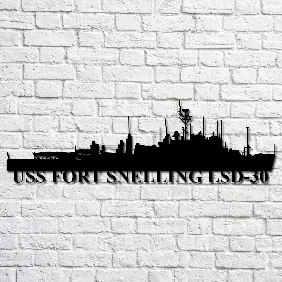 Uss Fort Snelling Lsd30 Navy Ship Metal Art, Custom Us Navy Ship Cut Metal Sign, Gift For Navy Veteran, Navy Ships Silhouette Metal Art, Navy Home Decor Laser Cut Metal Signs Custom Gift Ideas