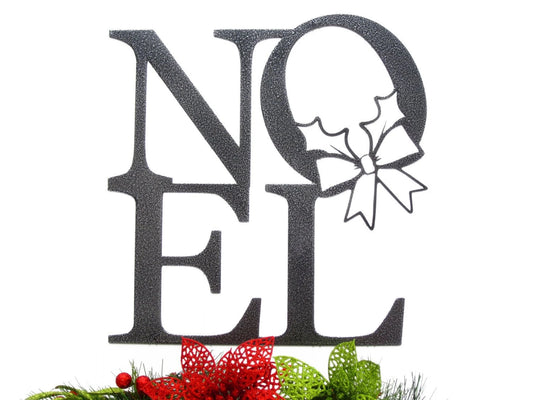 Christmas Sign Noel Christmas Decor Metal Sign Outdoor Sign Laser Cut Steel - 8 inches - metal sign