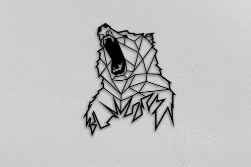Grizzly Bear Wild Animal Wall Art Cut Metal Sign Laser Cut Metal Signs Custom Gift Ideas