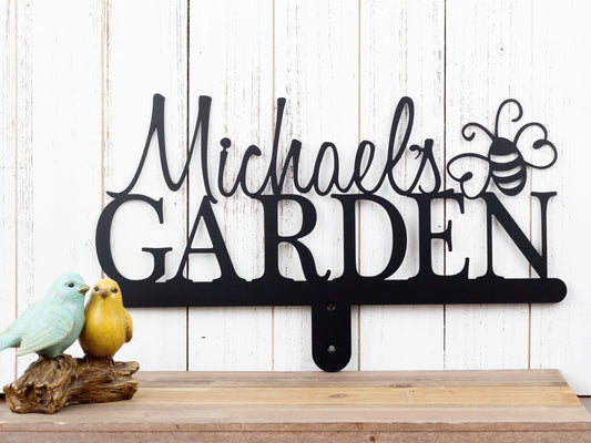 Custom Name Sign, Metal Garden Sign, Garden Sign, Metal Sign, Personalized Gift, Sign, Custom Garden - metal sign
