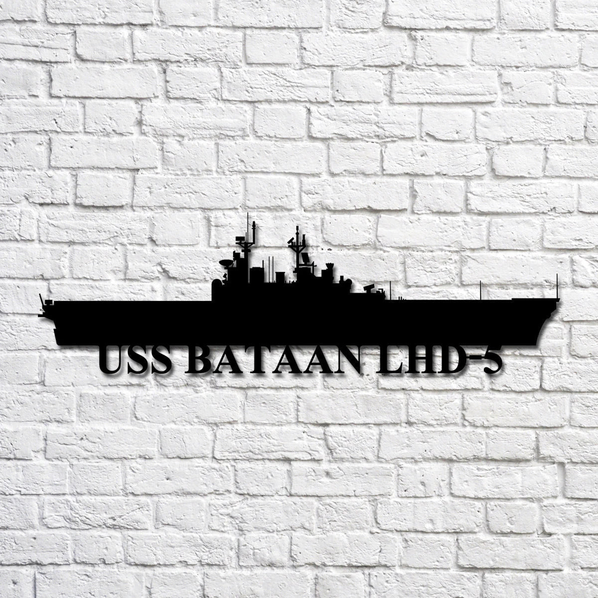 Uss Bataan Lhd5 Navy Ship Metal Art, Custom Us Navy Ship Cut Metal Sign, Gift For Navy Veteran, Navy Ships Silhouette Metal Art, Navy Home Decor Laser Cut Metal Signs Custom Gift Ideas