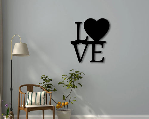 Metal Heart Sign Love Sign Custom Unique Metal Wall Hanger Art Custom Decor Home Housewarming Gift Heart