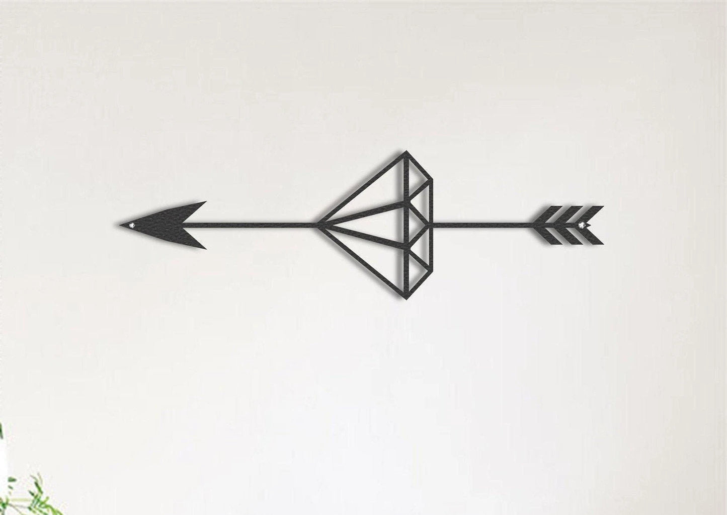 Diamond Metal Arrows Metal Wall Decor Metal Wall Sign Metal Wall Hangings Housewarming Gift