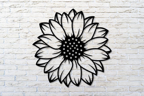 Sunflower Plant Flower Wall Art Cut Metal Sign Laser Cut Metal Signs Custom Gift Ideas