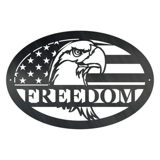 Eagle Freedom Customized Metal Signs, Custom Metal Sign, Custom Signs, Metal Sign, Metal Laser Cut Metal Signs Custom Gift Ideas - 8 inches - metal sign