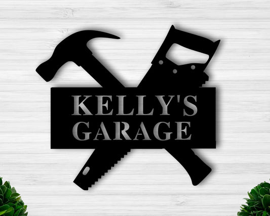 Personalized Garage Sign Metal Sign For Garage Custom Garage Sign Garage Sign Men Garage Sign Personalizedgarage Decormens Garage Sign - 8 inches - metal sign