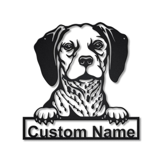 Personalized Belgian Brakk Dog Metal Sign Art, Custom Belgian Brakk Dog Metal Sign, Dog Gift, Animal - metal sign