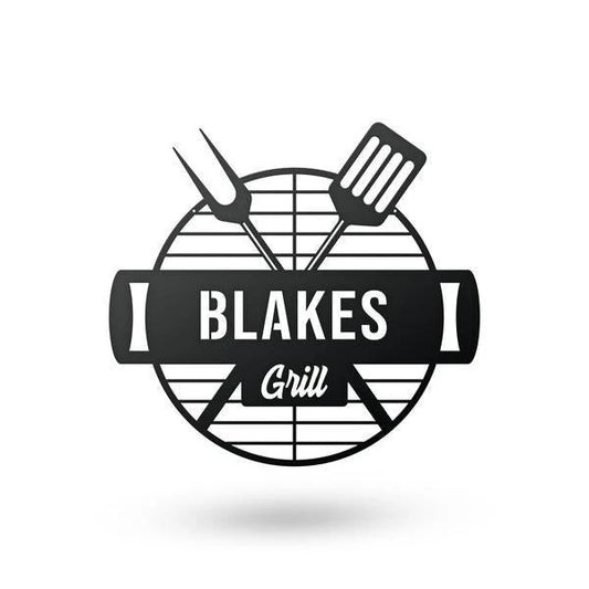 Mens Bbq Grill Metal Cut Metal Sign Metal House Sign - 8 inches - metal sign