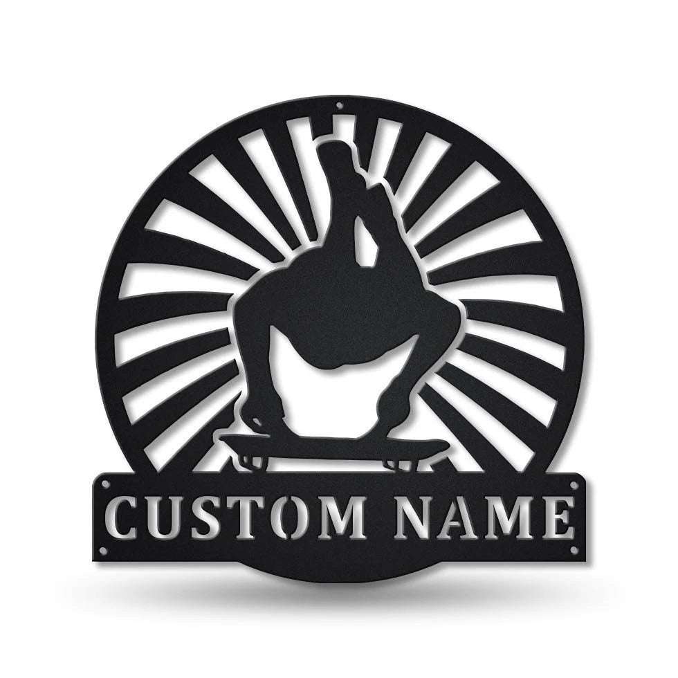 Personalized Skeleton Sport Metal Sign Art, Custom Skeleton Sport Metal Sign, Skeleton Sport Gift, Decor Decoration, Birthday Gift, Laser Cut Metal Signs Custom Gift Ideas