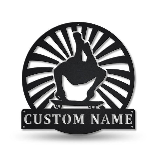 Personalized Skeleton Sport Metal Sign Art, Custom Skeleton Sport Metal Sign, Skeleton Sport Gift, Decor - metal sign