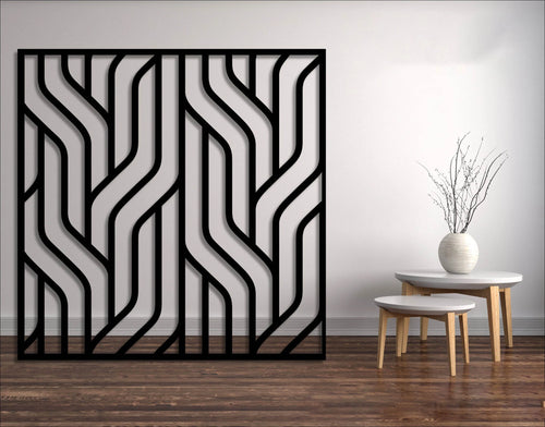 Metal Minimilist Decorative Panel Fence Privacy Screen Steel Panel Outdoor Or Indoor Dp25