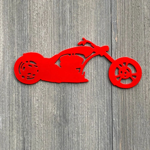 Chopper Motorcycle Metal Sign Cutout Cut Metal Sign Wall Metal Art