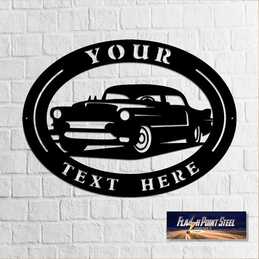 Hot Rod Sign Personalized, Steel Art, Metal Sign, Motor, Custom Metal Sign, Ride Sign, Workshop, Man Cave - metal sign