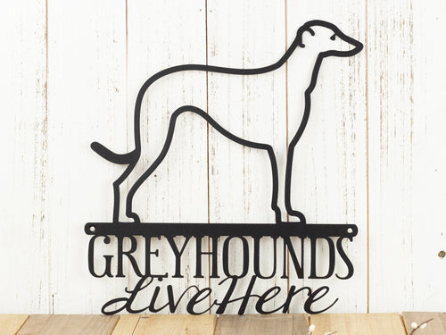 Greyhound Hound Dog Sign Metal Sign Wall Hanging Wall Decor Outdoor Sign Pet Lover Gift Sign