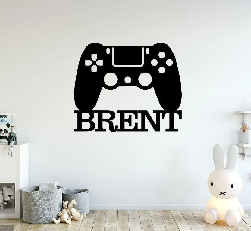 Personalized Gaming Room Sign, Bedroom Metal Art, Video Games Home Decor, Controller Metal Sign, Custom Metal Wall Art, Laser Cut Metal Signs Custom Gift Ideas