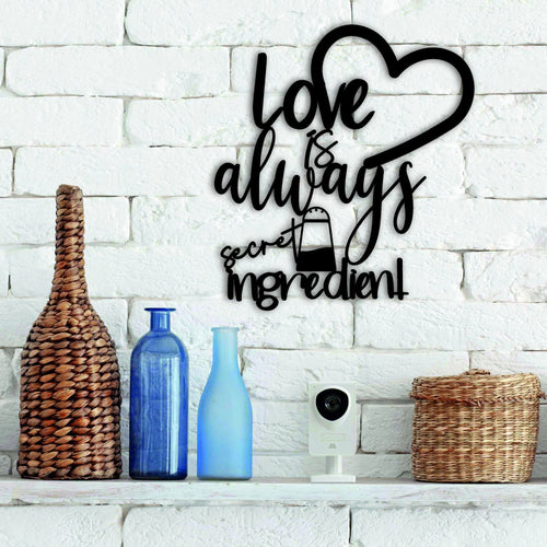 Love Is Always Srcret Ingredient Kitchen Wall Decor Housewarming Gift