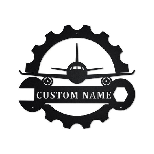Personalized Aircraft Mechanic Metal Sign Aircraft Mechanic Aircraft Mechanic Metal Sign Aircraft Mechanic Gift Mechanic - 8 inches - metal sign