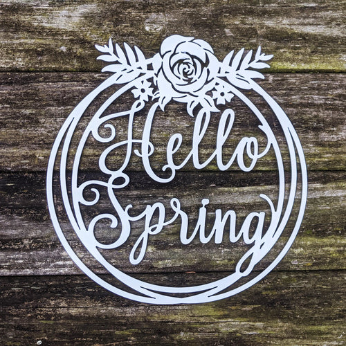 Hello Spring Sign Seasonal Wall Decor