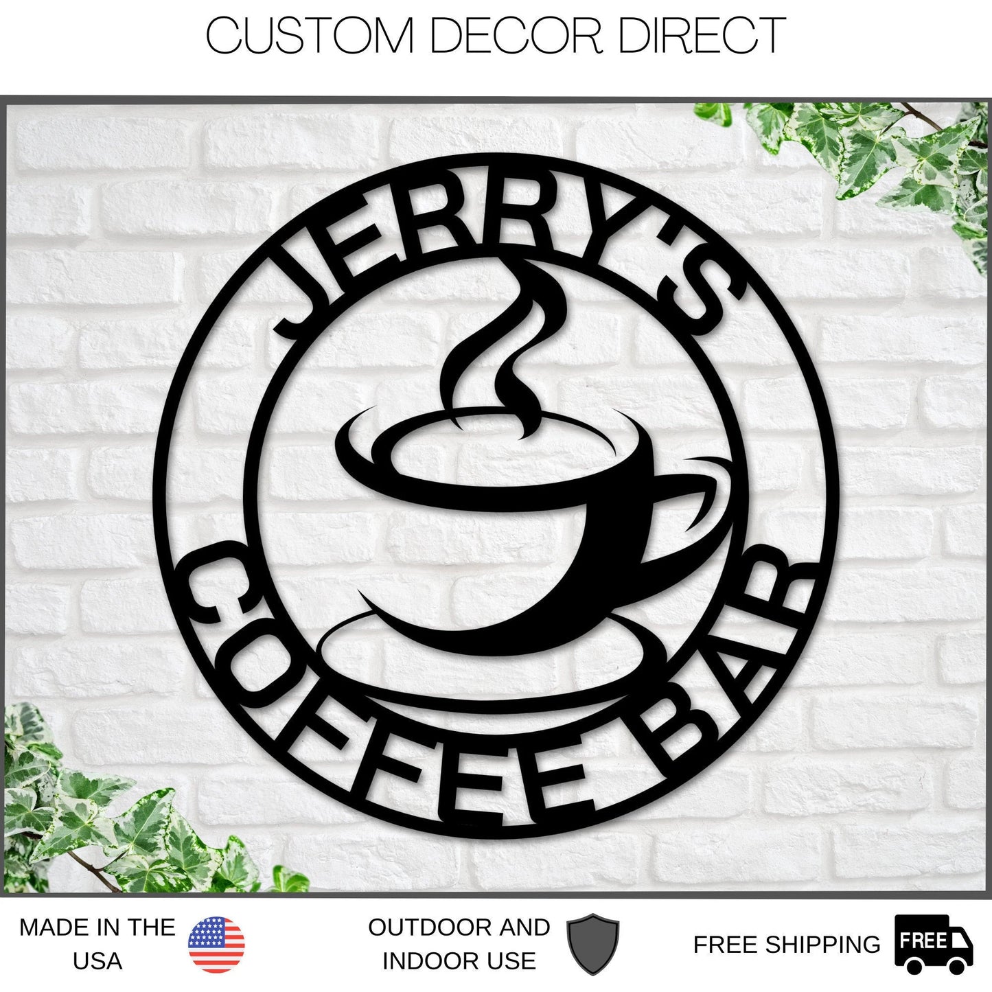 Fathers Day Sign Personalized, Coffee Bar Sign, Coffee Sign, Coffee Lover, Coffee, Metal Coffee Sign, Gift For Dad, Dad Coffee Gift, Sign Laser Cut Metal Signs Custom Gift Ideas